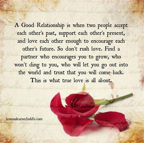 a good relationship is when two people accept each other s