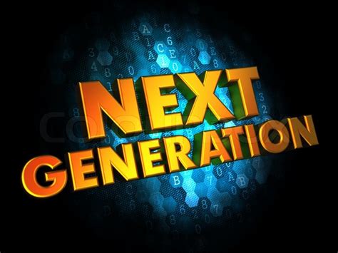 generation concept golden color stock image colourbox