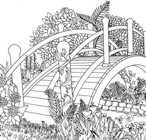 coloring pages nature landscape forest mountains sea island
