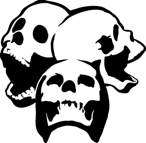 skull stencil printable