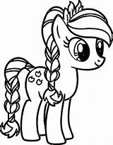 Rarity Coloring Pages Pony Little Getdrawings sketch template