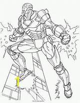 Robot Iron Coloring Man Pages Divyajanani sketch template