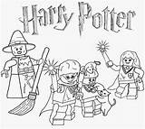 Lego Coloring Legoland Pages Clipart Potter Harry Printable Minifigure sketch template