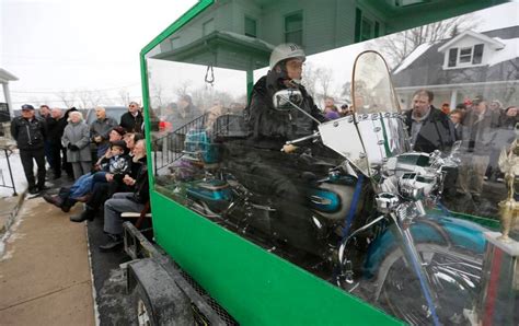Bill Standley Biker Rides Through Pearly Gates After Being Buried