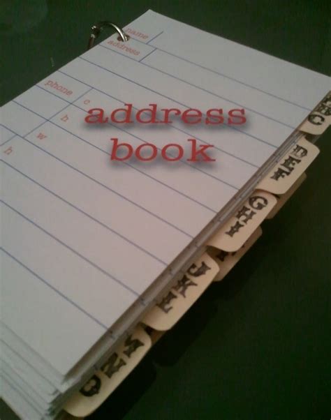 diy vintage chic custom address book  pockets