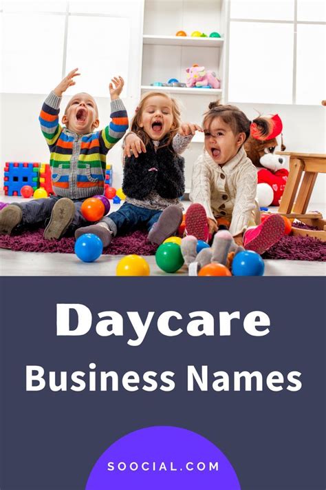 daycare names ideas starting a daycare center new business names