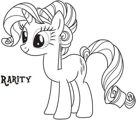 rarity pony coloring page  printable coloring pages  kids