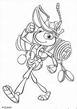 Coloring Pages Disney Colouring Bugs Kids Life Cartoon Bug sketch template