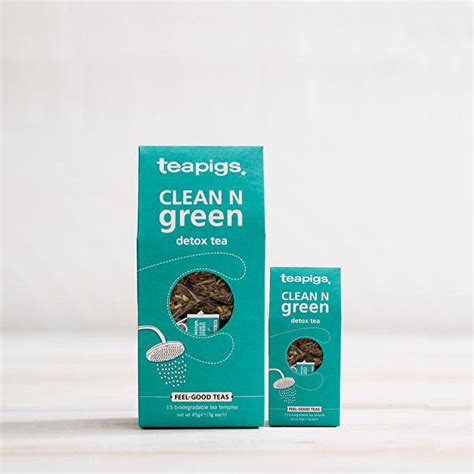 teapigs clean  green  detox sets   perfectly
