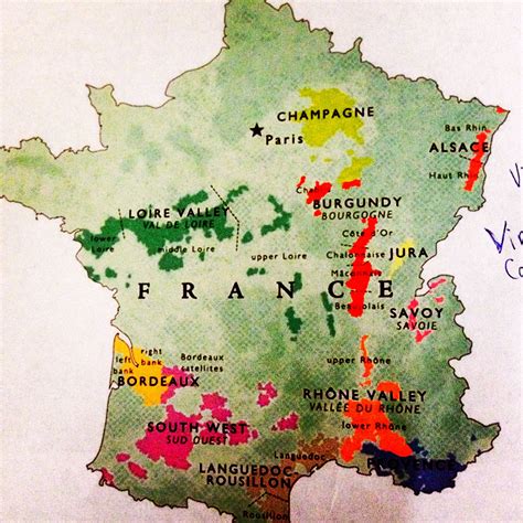 wine map  france  guide    wines   country map