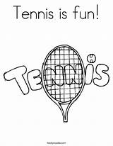 Tennis Coloring Fun Worksheet Template Madness March Print Login Ball Twistynoodle Favorites Add Built California Usa Noodle Cursive Change sketch template