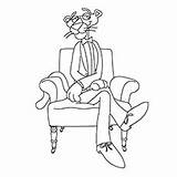 Pink Panther Coloring Pages Dapper Toddler Top sketch template