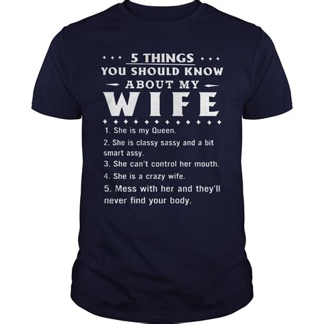 5 Things You Should Know About My Wife Shirt Tank Top Hoodie Tank Tops