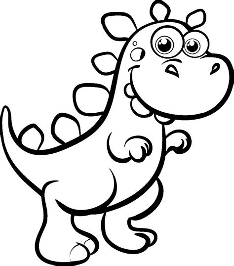 cartoon dinosaur coloring page hannah thomas coloring pages