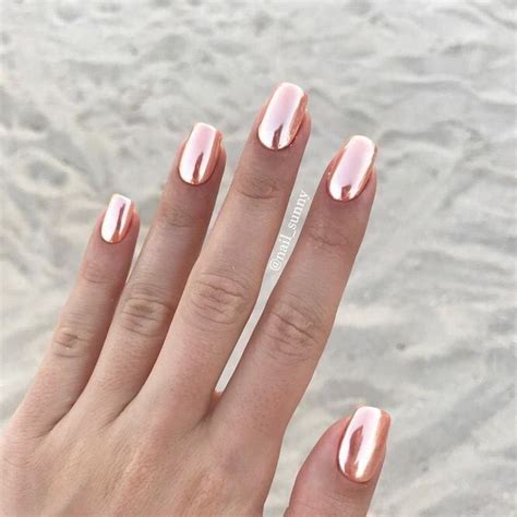 rose gold chrome nails nail art chrome nails designs nail designs chrome nails