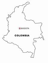 Colorear Croquis Cartine Kolumbien Geografiche Colorea Bandera Landkarten Disegno Nazioni Geografie Malvorlage Imagui Ausmalen Kategorien sketch template