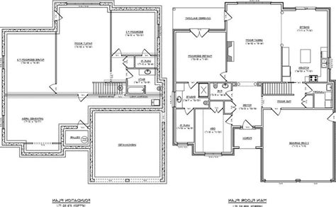 sq ft ranch house plans  basement basement house plans porch house plans  level