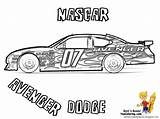 Nascar Car Side Cars Coloring Race Drawing Pages sketch template