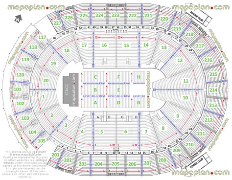 las vegas  mobile arena seating chart detailed seat row numbers  stage concert sections