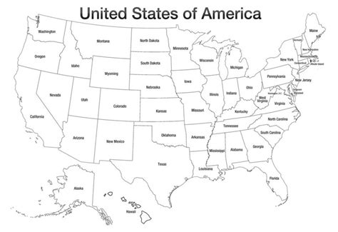 united states coloring map