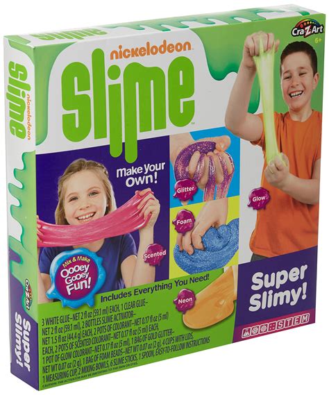 nickelodeon slime kit art making scented super slimy kids play goo gift