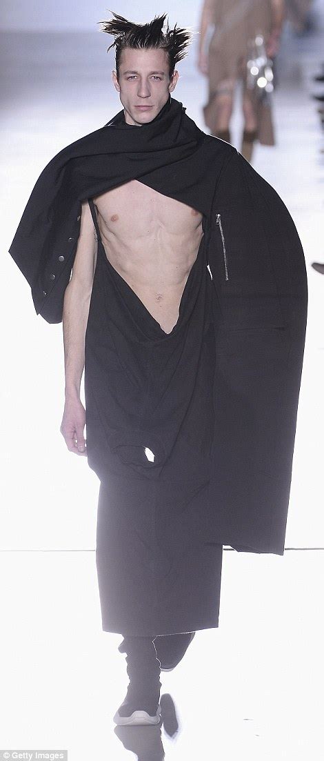 rick owens shows full frontal male nudity on the catwalk daily mail