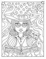 Witches Witchy sketch template
