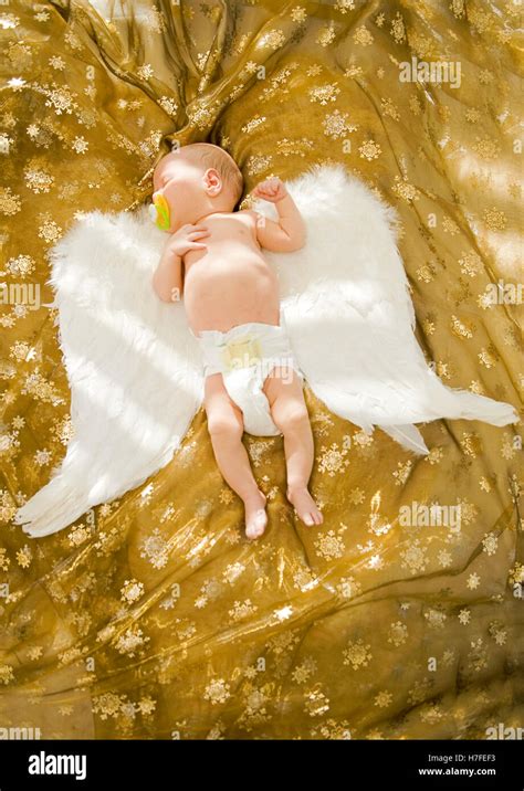baby angel wings girl  res stock photography  images alamy