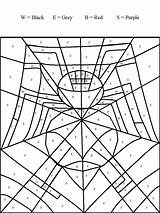 Spider Coloring Pages Cbn Color Number Numbers Halloween Advertisement Web Book Fall sketch template