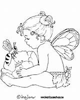 Coloring Fairy Pages Baby Fairies Adult Printable Bee Color Babies Outline Print Colouring Drawing Visit Getcolorings Choose Board sketch template