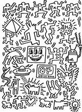 Keith Haring Coloring Pages Most Other Pop Printable Drawings Getdrawings Arte Elegant Drawing Artists Adult sketch template