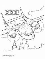 Planes Coloring Pages Cabbie Fire Rescue Colouring Plane Disney Dusty Movie Airplane Kids Crophopper Drawing Coordinate Printable Blade Military Kleurplaat sketch template