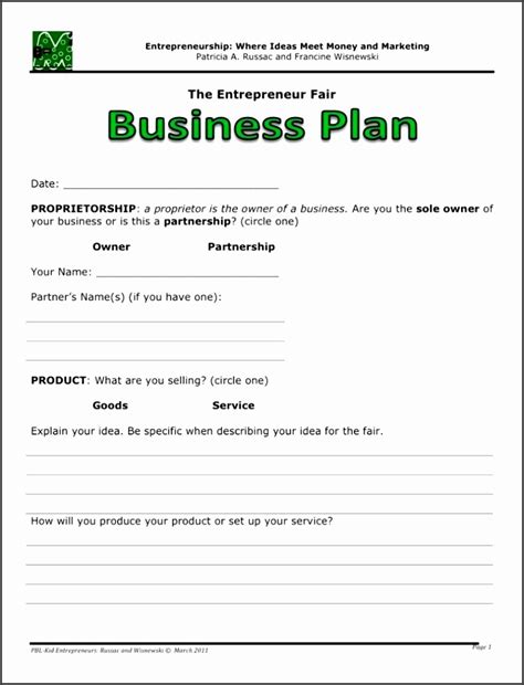 simple business plan template sampletemplatess sampletemplatess