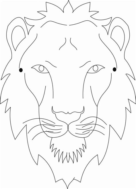 printable lion mask coloring pages coloring cool