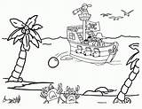 Coloring Pages Pirates Library Clipart Pirate sketch template