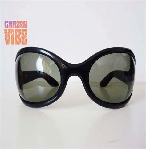 Vintage Sunglasses 60s Mod Bugeye Oversize By