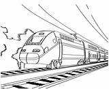 Train Coloring Pages Bullet Outline Clipart Drawing Colouring Speed Print High Printable Color Passenger Toy Sheet Cliparts Clip Locomotive Sheets sketch template