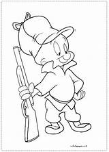 Elmer Fudd Coloring Pages Looney Tunes Drawing Characters Dinokids Yosemite Sam Drawings Printable Popular Getcolorings Close sketch template