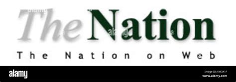nation newspaper logo stock photo alamy