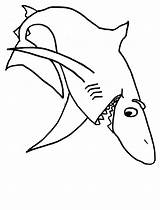 Shark Coloring Pages Sharks Great Cartoon Printable Drawing Kids Color Print Template Book Cliparts Boy Colouring Clipart Para Sheets Tiburon sketch template