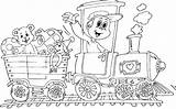 Toys Train Coloring Boy Pages sketch template