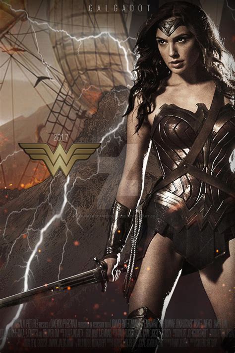Wonder Woman Gal Gadot Movie Poster 2017 Hd By