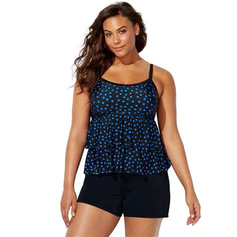 swimsuitsforall swimsuits for all women s plus size tiered tankini