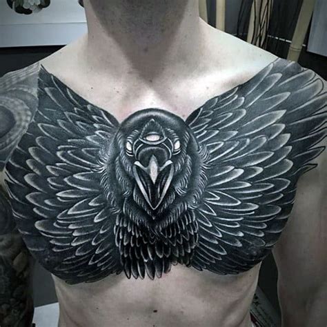 100 crow tattoo designs for men black bird ink ideas