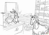 Rabbit Velveteen Coloring Horse Skin Pages Printable Drawing Silhouettes sketch template