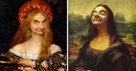 Caricature Artist Inserts Mr Bean’s Face Into Historic