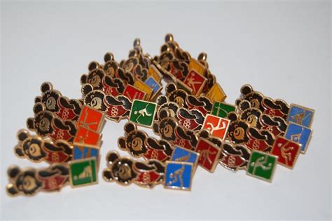 Set Of 22 Soviet Olympic Pins Misha The Bear Pin Moscow