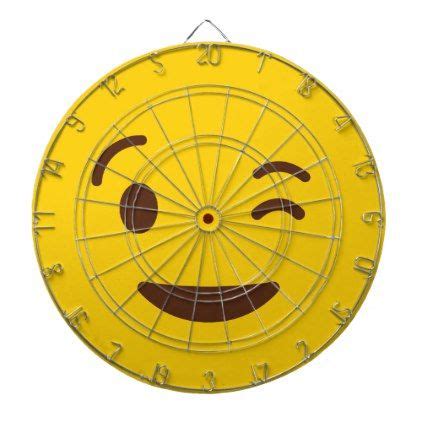wink emoji dart board emoji emojis smiley smilies dart board winking emoji emoji