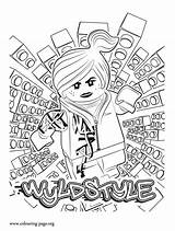 Coloring Lego Movie Pages Wyldstyle Print Colouring Sheet Popular sketch template