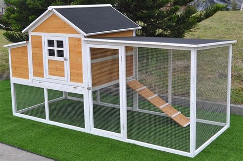 omitree  large wood chicken coop backyard hen house